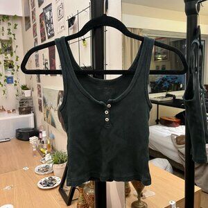 Brandy Melville button-up tank top